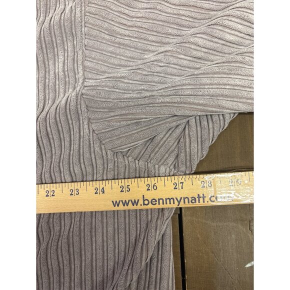 Angel Kiss Ribbed Textured Button-Down Shirt Jacket L lavender - Picture 5 of 6